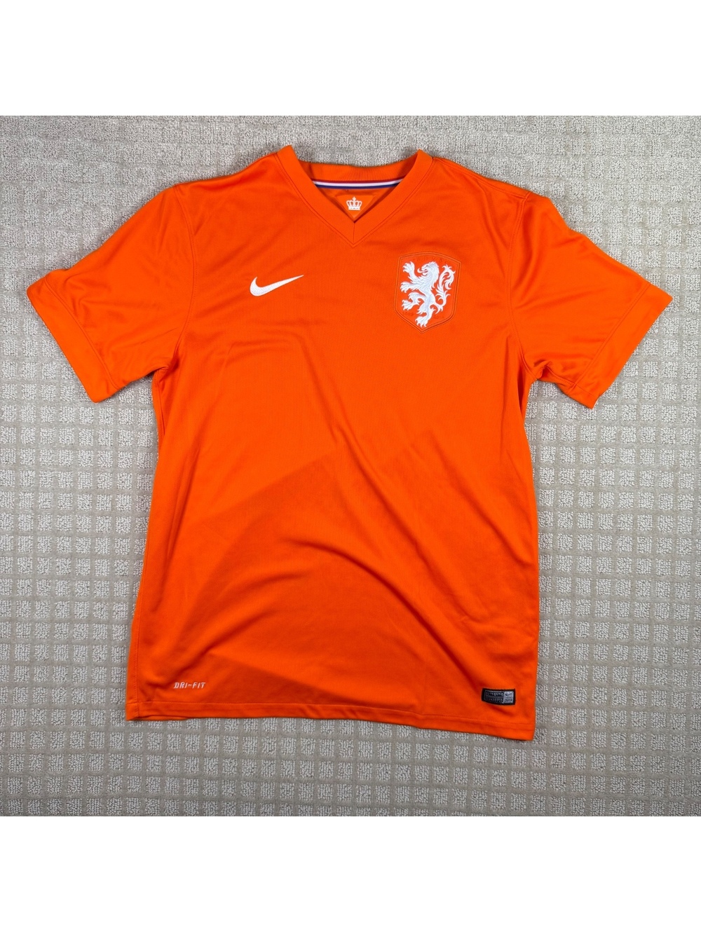 Nike Netherlands 2012 Home Jersey Orange Size Large